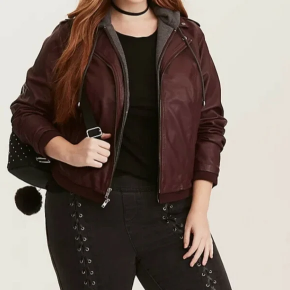 Torrid Faux Leather Plus Size Jacket Torrid Jackets Coats Torrid